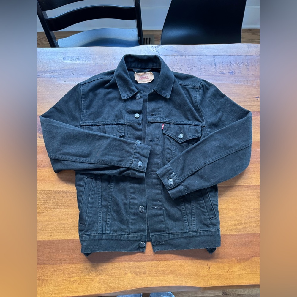Levi’s Black Denim Jacket — Size Small